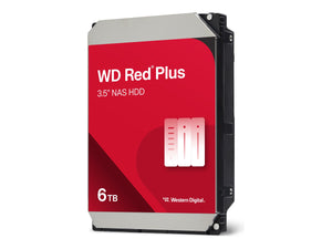 WD Red Plus WD60EFPX - Harddisk - 6 TB - intern - 3.5" - SATA 6Gb/s - 5400 rpm - buffer: 256 MB