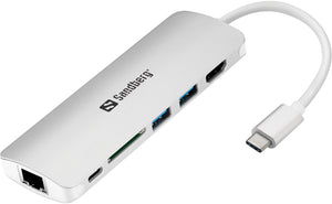 USB-C Dock HDMI+LAN+SD+USB,61W