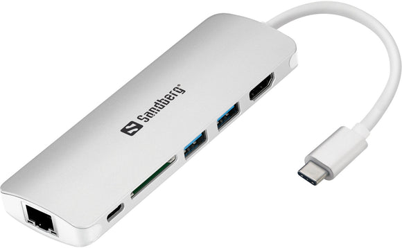 USB-C Dock HDMI+LAN+SD+USB,61W