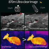 InfiRay T2 Phone Infrared Thermal Imager Monocular Hunting Detector Night Vision Camera (Black)