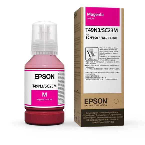 Epson Dye Sublimation blæk ( T49N3 ) - Magenta 140 ml for Epson F100 & F500