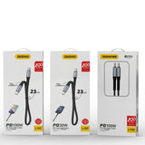 Dudao L10C USB-C to USB-C cable 100W 0.23m black