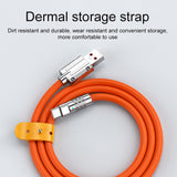 Mech Series 6A 120W USB to USB-C / Type-C Metal Plug Silicone Fast Charging Data Cable, Length: 1.8m(Blue)