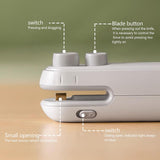 Small 2-in-1 Rechargeable Magnetic Snack Sealer Household Mini Sealing Machine(Green)
