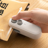 Small 2-in-1 Rechargeable Magnetic Snack Sealer Household Mini Sealing Machine(Green)