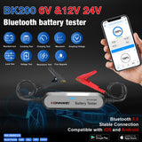 KONNWEI BK200 6V/12V/24V Car Bluetooth Battery Tester(Silver)