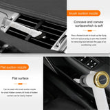 Q8 LED Light Wireless Portable Handheld Car Foldable 9000Pa Suction Vacuum Cleaner (Black)