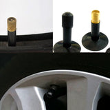 Black Tire valve Dust Rubber Cap For Bicycle And Car, Diameter: 10mm(Black)