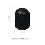 Black Tire valve Dust Rubber Cap For Bicycle And Car, Diameter: 10mm(Black)