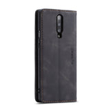 Multifunctional Retro Frosted OnePlus 7 Pro Zipper Wallet & Photo Frame(Black)