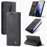 Multifunctional Retro Frosted OnePlus 7 Pro Zipper Wallet & Photo Frame(Black)