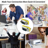 Serial RS232 DB9 9 Pin Male to Male Adapter Converter(White)