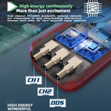 BSIDE O9 Digital Handheld Dual Channel 50MHz Oscilloscope Signal Source Multimeter, Spec: With Dual Oscilloscope Probe (Red)