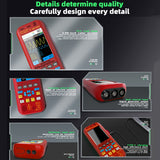 BSIDE O9 Digital Handheld Dual Channel 50MHz Oscilloscope Signal Source Multimeter, Spec: With Dual Oscilloscope Probe (Red)