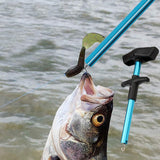 Aluminum Alloy Decoupler T-Shaped Fish Hook Remover Sea Fishing Equipment 24 X 7.5cm, Spec: Red