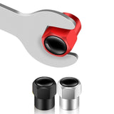 4pcs /Set Hexagonal Metal Tire Valve Caps Automobile Universal Modified Valve Covers(Silver)