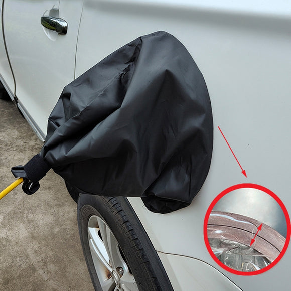 New Energy Vehicle Charging Port Waterproof Protective Cover, Color: Black
