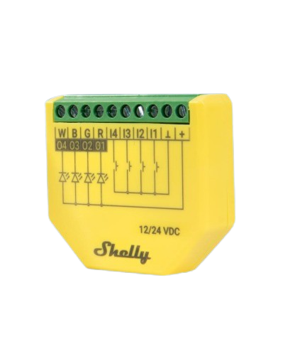 Shelly In-Wall Plus RGBW PM LED Light Controller Wi-Fi BT