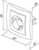 TEM Serie Ekonomisk SOCKET Stikkontakt