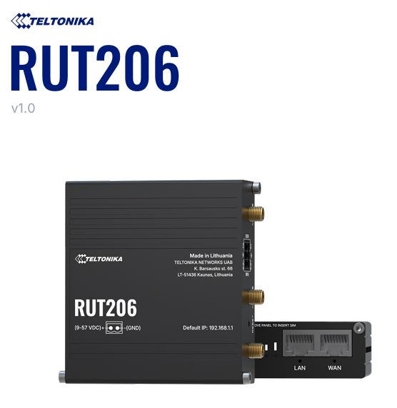Teltonika Router RUT206 Kompakter 4GLTE Router