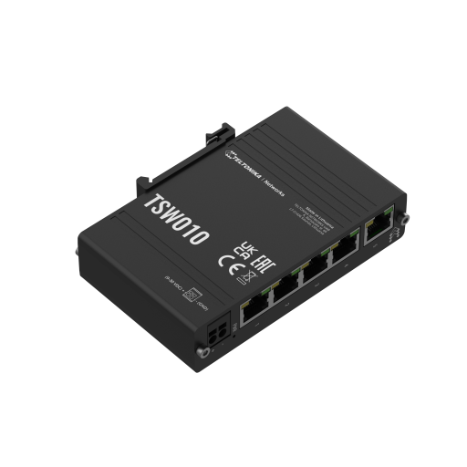 Teltonika Switch TSW010 5 Port 10100 Industrial unmanaged Switch