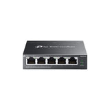 TPLink Switch full managed Layer2 5 Port 5x 1 GbE PoEBudget 65 Watt 4xPoEat Fanless Omada ES205PG