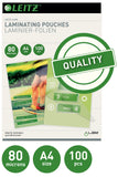 Leitz Lamineringslomme glans 80my A4 (100)