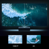Xiaomi Mijia Laser Projector Beamer Full HD 4K Video Projector Portable DLP Mini Projector Home Cinema, Support Dolby / WiFi / HDMI / HDR10(Black)