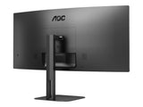AOC Value-line CU34V5C/BK 34" 3440 x 1440 (UltraWide) HDMI DisplayPort USB-C 100Hz Dockingskærm