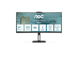 AOC Value-line CU34V5C/BK 34" 3440 x 1440 (UltraWide) HDMI DisplayPort USB-C 100Hz Dockingskærm