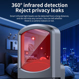 AI Smart GPS Laser Detector Anti-sneak Camera Detector(Black)