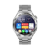 BT Call Smart Watch, Support Blood Pressure / Heart Rate / Sports Health Monitoring Fitness Tracker(Steel 3-Bead Steel) AK83