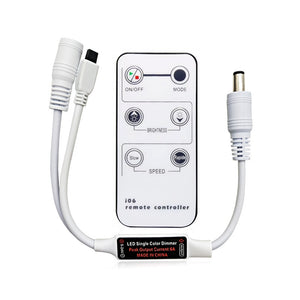 6-Button Single-Color DC Controller Infrared Dimming Light With LED Controller
