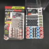 JK-19070823 Battery Storage Box With Battery Capacity Tester(white)