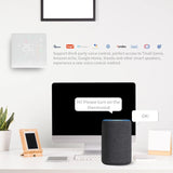 BHT-006GBLW 95-240V AC 16A Smart Home Heating Thermostat for EU Box, Control Electric Heating with Only Internal Sensor & External Sensor & WiFi Connection (Black)