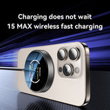 Yesido DS28 15W Smart Digital Display Magnetic Wireless Charger, Length:1.2m(Black)