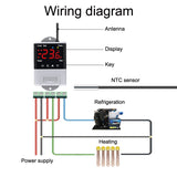 DTC-1201 NTC Sensor WiFi Intelligent Aquarium Fish Tank Hatch Central Air Conditioning Temperature Controller