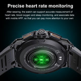Lemfo K62 1.43 inch AMOLED Round Screen Smart Watch Supports Bluetooth Calls(Black)