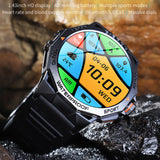Lemfo K62 1.43 inch AMOLED Round Screen Smart Watch Supports Bluetooth Calls(Silver Orange)