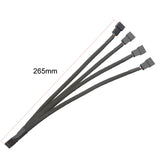 Computer PWM Temperature Control Cooling Fan Extension Cable Chassis HUB Connector(1 In 4) 0.27m