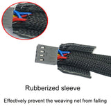Computer PWM Temperature Control Cooling Fan Extension Cable Chassis HUB Connector(1 In 4) 0.27m