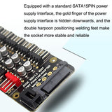 PWM Fan Hub Desktop Computer CPU Fan Expander Supports 3Pin&4Pin(Black)