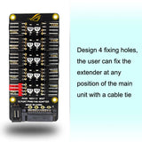 PWM Fan Hub Desktop Computer CPU Fan Expander Supports 3Pin&4Pin(Black)