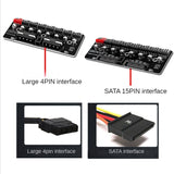 PWM Fan Hub Computer CPU Fan Extender(SATA Interface)