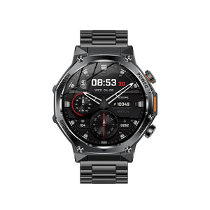 AK82 BT Call Smart Watch, Support Blood Oxygen / Blood Pressure / Heart Rate / Sports Health Monitoring Fitness Tracker(Space Gray Steel)