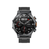 AK82 BT Call Smart Watch, Support Blood Oxygen / Blood Pressure / Heart Rate / Sports Health Monitoring Fitness Tracker(Space Gray Steel)