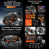 AK82 BT Call Smart Watch, Support Blood Oxygen / Blood Pressure / Heart Rate / Sports Health Monitoring Fitness Tracker(Space Gray Steel)