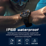 AK82 BT Call Smart Watch, Support Blood Oxygen / Blood Pressure / Heart Rate / Sports Health Monitoring Fitness Tracker(Space Gray Steel)
