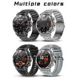 AK82 BT Call Smart Watch, Support Blood Oxygen / Blood Pressure / Heart Rate / Sports Health Monitoring Fitness Tracker(Space Gray Steel)