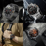 AK82 BT Call Smart Watch, Support Blood Oxygen / Blood Pressure / Heart Rate / Sports Health Monitoring Fitness Tracker(Space Gray Steel)